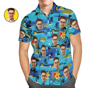 Benutzerdefinierte Hawaiian Hemden Berge Online Vorschau Personalisierte Aloha Beach Shirt Für Männer
