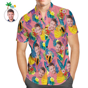 Benutzerdefinierte Gesicht Online Vorschau Hawaiian Shirt Personalisierte Foto Männer Hawaiian Shirt Geschenk für Ihn
