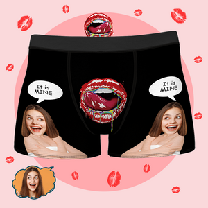 Personalisierter Face Boxer IT IS MINE Custom Photo Boxer Custom Underwear with Face