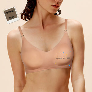 Benutzerdefinierte Frauen Nahtlose Dessous mit Text Personalisierte Frauen Camisole Unterwäsche für Sie