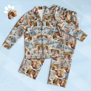 Benutzerdefinierte 4-Foto-Druck Pyjama Personalisierte Memory Pyjama Besonderes Geschenk