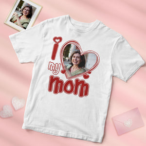 Liebe Des Kundenspezifischen Foto-i Mein Mamma-hemd Personalisiertes Herz-mutter-hemd - DePhotoBoxer