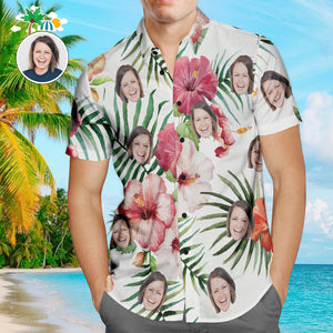 Benutzerdefinierte Hawaii Shirts Sommer Blumen Online Vorschau Personalisierte Aloha Beach Shirt Für Männer