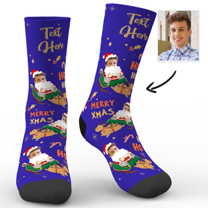 Weihnachtsgeschenk Kundenspezifische Socken Weihnachtsmann - Beste Geschenk für Liebhaber