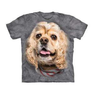 Unisex 3D Grafik Hund T-Shirt - Amerikanischer Cockerspaniel