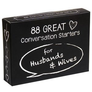 88 Große Unterhaltung Starters Card Box für Ehemänner und Ehefrauen Romantisches Kartenspiel für verheiratete Paare