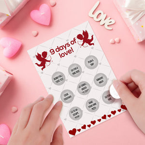 12 Days Of Love Rubbelkarte. Lustige Rubbelkarte Zum Valentinstag