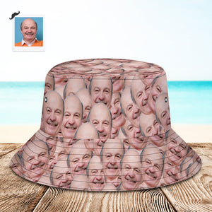 Benutzerdefinierte Bucket Hat Unisex Face Mash Bucket Hat Personalisieren Sie die breite Krempe im Freien Sommerkappe Wandern Strand Sport Hüte Geschenk für Liebhaber