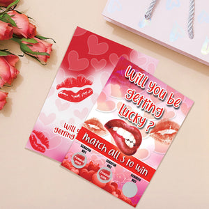 Red Lips Rubbelkarte Überraschung, Lustige Rubbelkarte, 3-gewinnt-gewinnkarte - DePhotoBoxer