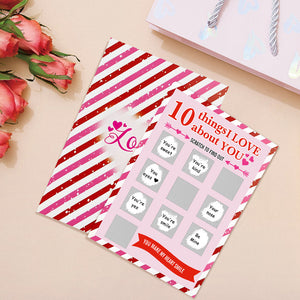 10 Dinge, Die Ich An Dir Liebe Rubbelkarte Valentinstag Rubbelkarte - DePhotoBoxer