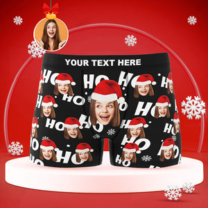 Benutzerdefinierte Gesicht Boxer Slips Personalisierte Männer Shorts mit Freundin Foto Weihnachtsgeschenke