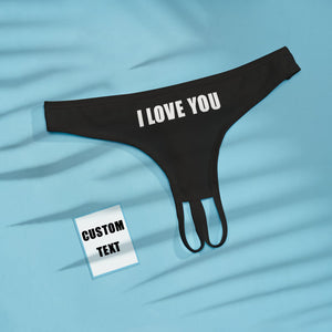Benutzerdefinierte Text Ouvert Panty Freche Frauen Unterwäsche Geschenk Für Sie - DePhotoBoxer