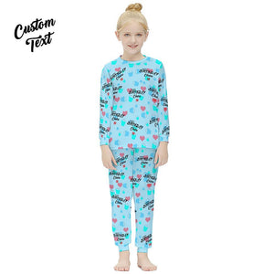 Benutzerdefinierte Langarm-Pyjamas mit Namen und Alter Kinderanzug Geburtstagsgeschenke – alles Gute zum Geburtstag