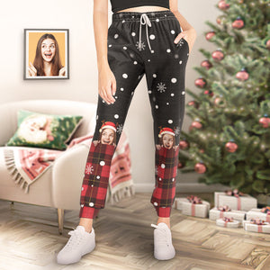 Benutzerdefinierte Gesicht Weihnachten Stil Sweatpants Personalisierte Unisex Jogger Lustige Weihnachten Geschenk