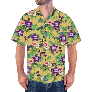 Benutzerdefinierte Logo Shirt Herren Hawaiihemd