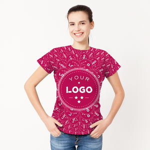 Benutzerdefiniertes My Logo Damenhemd All Over Print T-Shirt