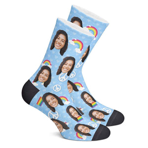 Personalisierte Stolz Socken (Regenbögen)