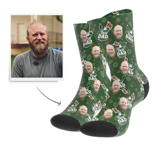 Interessante Geschenkideen Personalisierte Gesicht Socken Bedrucken mit Foto (Vater)