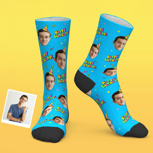 Custom Face Happy Birthday Socken Bestes Geschenk für Freunde