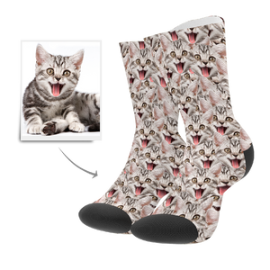 Kundenspezifisch Katze Maische Gesichts Socken