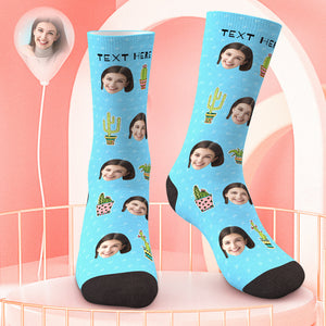 Benutzerdefinierte Gesicht Socken Pflanze Gärtner Socken Geschenk für Mutter Pflanze Hobby