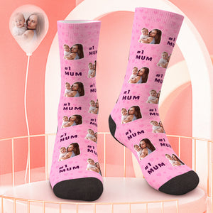 Benutzerdefinierte Gesichtssocken Schönen Muttertag Socken Geschenk für Mama