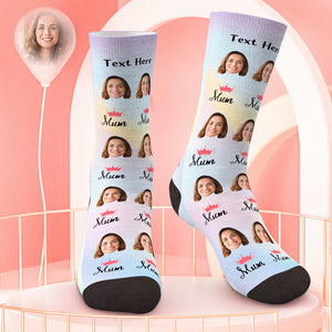 Personalisiertes Muttertags-Foto-Socken-Geschenk für Mama