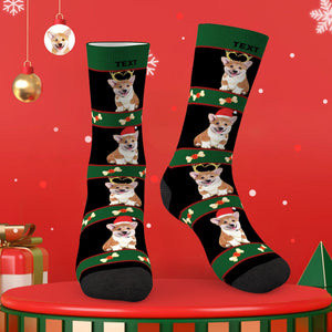 Benutzerdefinierte Foto Socken Personalisierte Haustier Foto Socken Weihnachtsgeschenk für Haustier Liebhaber
