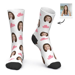 Benutzerdefinierte Gesicht Socken #1 Mom Muttertagsgeschenk