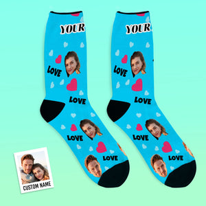 Valentinstag personalisierte Gesicht Socken mit Foto Socken Hochzeitsgeschenke