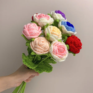 Rosen Häkeln Blume Handgemachte Gestrickte Blume Geschenk Für Liebhaber - DePhotoBoxer