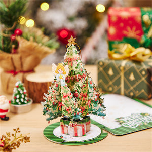 Engel-christbaumschmuck, Weihnachtliche 3d-pop-up-grußkarte - DePhotoBoxer