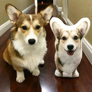 Benutzerdefiniertes Hundefoto-3D-Kissen Personalisiertes Haustierporträt Dekokissen
